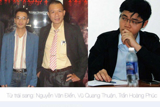 Từ trái sang: Nguyễn Văn Điển, Vũ Quang Thuận, Trần Hoàng Phúc. Ảnh: RFA