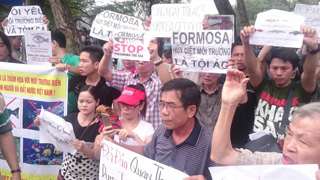 Một cuộc biểu tình phản đối Formosa tại Hà Nội ngày 1/5/2016.